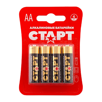 Батарейка Старт LR6 AA BL4 Alkaline 1.5V (4/40/720)