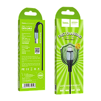 Кабель HOCO X38 USB (m)-microUSB (m) 1м 2.4A нейлон черный (1/30/300)