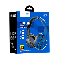 Наушники полноразмерные HOCO W28 bluetooth 5.0 с микр. microSD синий (1/30)