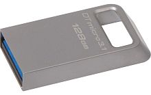 Флеш-накопитель Kingston DataTraveler MC3 128GB USB3.1 металл серый 