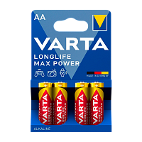 Батарейка Varta LONGLIFE MAX POWER (MAX TECH) LR6 AA BL4 Alkaline 1.5V (4706) (4/80/400) 