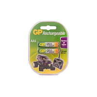 Аккумулятор бытовой GP HR03 AAA BL2 NI-MH 950mAh в бумажной упаковке (2/28/224)