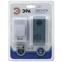 Беспроводной звонок ЭРА C31 белый (1/60/720)