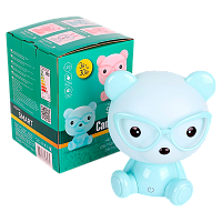 Светильник настольный Camelion KD-890 3W 1LED IP20 на основании сенс. 1.0м голубой (1/12)