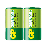 Батарейка GP GreenCell R20 D Shrink 2 Heavy Duty 1.5V (2/20/200)