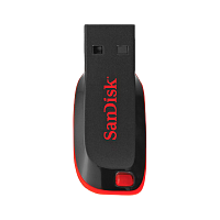 Флеш-накопитель SanDisk Cruzer Fit CZ33 16GB USB2.0 пластик с колпачком черный