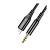 Кабель AUX Borofone BL18 Jack 3.5mm (m)-Lightning (m) 1.0м силикон черный (1/63/252)