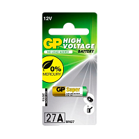 Батарейка GP LR27/A27/MN27 BL1 Alkaline 12V (1/10/600) 