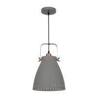 Светильник потолочный Camelion PL-428L New York 60W 230V E27 подвес серый (1/6)