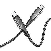 Кабель HOCO S51 Type-C (m)-Type-C (m) 1.2м 3.0A 100W нейлон синий (1/16/160)