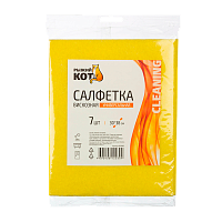 Салфетка Рыжий кот 30х38см 7шт. вискоза (1/50)