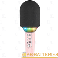 Микрофон Borofone BFK2 динамический 72 дБ bluetooth 5.0 microSD розовый (1/30) 