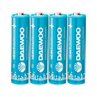 Батарейка Daewoo R6 AA Shrink 4 Heavy Duty 1.5V (4/60/960)