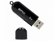 Флеш-накопитель Silicon Power LuxMini 322 8GB USB2.0 пластик черный  | Ab-Batteries | Элементы питания и аксессуары для сотовых оптом