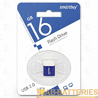 Флеш-накопитель Smartbuy Lara 16GB USB2.0 пластик синий