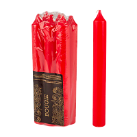 Свечи столовые Волшебная страна Simple 6шт. красный (1/6)