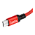 Кабель HOCO X14 USB (m)-microUSB (m) 2.0м 1.7A нейлон красный черный (1/33/330)