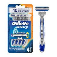 Бритва одноразовая Gillette "BLUE3 COMFORT" 3 лезвия 4шт. (1/6)