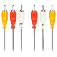 Кабель Smartbuy KA-231 3xRCA (m)-3xRCA (m) 1.8м силикон черный (1/25)