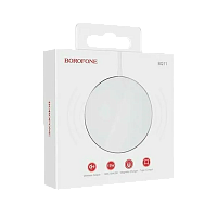 Беспроводное З/У Borofone BQ11 2.0A 15W MagSafe с кабелем Type-C серебряный (1/31/186)