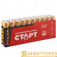 Батарейка Старт LR03 AAA Shrink 20 Alkaline 1.5V (20/40/720)