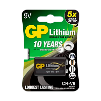 Батарейка GP Крона CR-V9 BL1 Lithium 9V (1/10/450) 