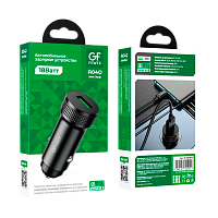 Автомобильное З/У GFPower A04Q 1USB 18W QC3.0 черный (1/13/130) 