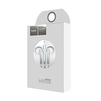 Наушники вставные HOCO M26 с микр. серебряный (1/20/160)