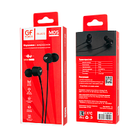 Наушники внутриканальные GFPower M05 с микр. черный 