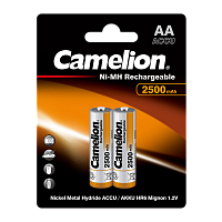 Аккумулятор бытовой Camelion HR6 AA BL2 NI-MH 2500mAh  (2/24/384)