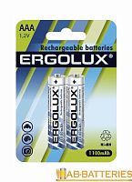 Аккумулятор бытовой Ergolux HR03 AAA BL2 NI-MH 1100mAh (2/24/480)