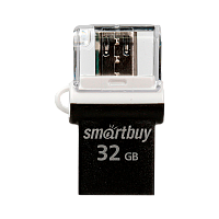 Флеш-накопитель Smartbuy POKO 32GB USB2.0 пластик черный 