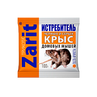 Тесто-брикеты Zarit Истребитель от крыс и мышей ТриКота 100г (1/50)