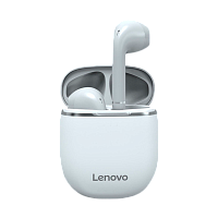Наушники вставные Lenovo H12 bluetooth 5.1 с микр. серебряный белый 