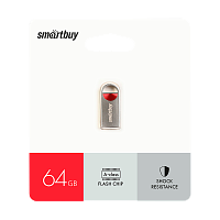 Флеш-накопитель Smartbuy MC8 64GB USB2.0 металл серебряный