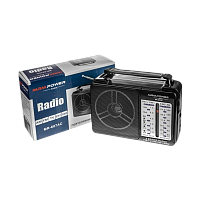 Радиоприемник MRM-Power MR-607AC пластик Jack3.5 черный (1/40)