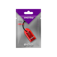 Картридер Smartbuy 710 USB2.0 microSD красный (1/20) 