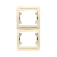 Рамка Makel Mimoza 2пост. вертикальная кремовый 32032 (1/20)