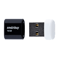 Флеш-накопитель Smartbuy Lara 16GB USB2.0 пластик черный 