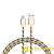 Кабель Borofone BX24 USB (m)-microUSB (m) 1.0м 2.4A нейлон золотой (1/648)