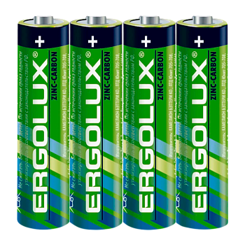 Батарейка Ergolux R6 AA SH4 Zinc Carbon 1.5V (4/60/960)