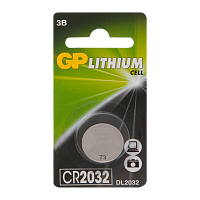 Батарейка GP CR2032 BL1 Lithium 3V (1/10/100/600)