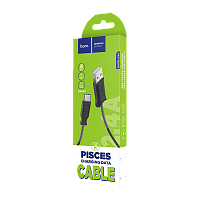 Кабель HOCO X24 USB (m)-Type-C (m) 1м 2.4A TPE черный (1/31/310)