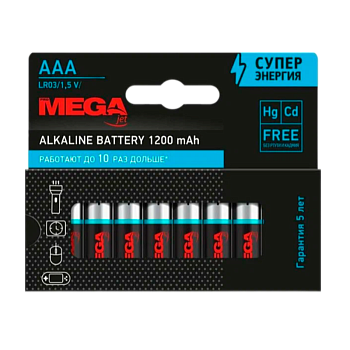 Батарейка Promega LR03 AAA BL40 Alkaline 1.5V (40/400/1600/44800) 