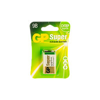 Батарейка GP Super Крона 6LR61 Shrink 1 Alkaline 9V (1/10/50/500)