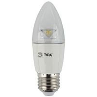 Лампа светодиодная ЭРА B35 E27 7W 2700К 170-265V свеча прозрачная (1/6/60)