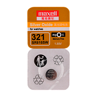 Батарейка Maxell 321 (SR616SW) BL1 Silver Oxide 1.55V 0%Hg (1/10/100) 