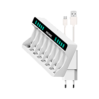 З/У для аккумуляторов Космос 520 AA/AAA 8 слотов (1/30/60)