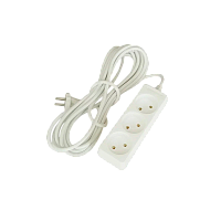 Удлинитель Прогресс Standard 3р.Б/З 10A 3.0м 2x1мм² белый (1/50)