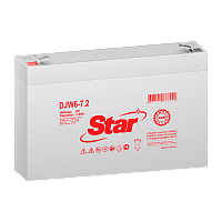 Аккумулятор свинцово-кислотный STAR DJW6-7.2 6V 7.2Ah 